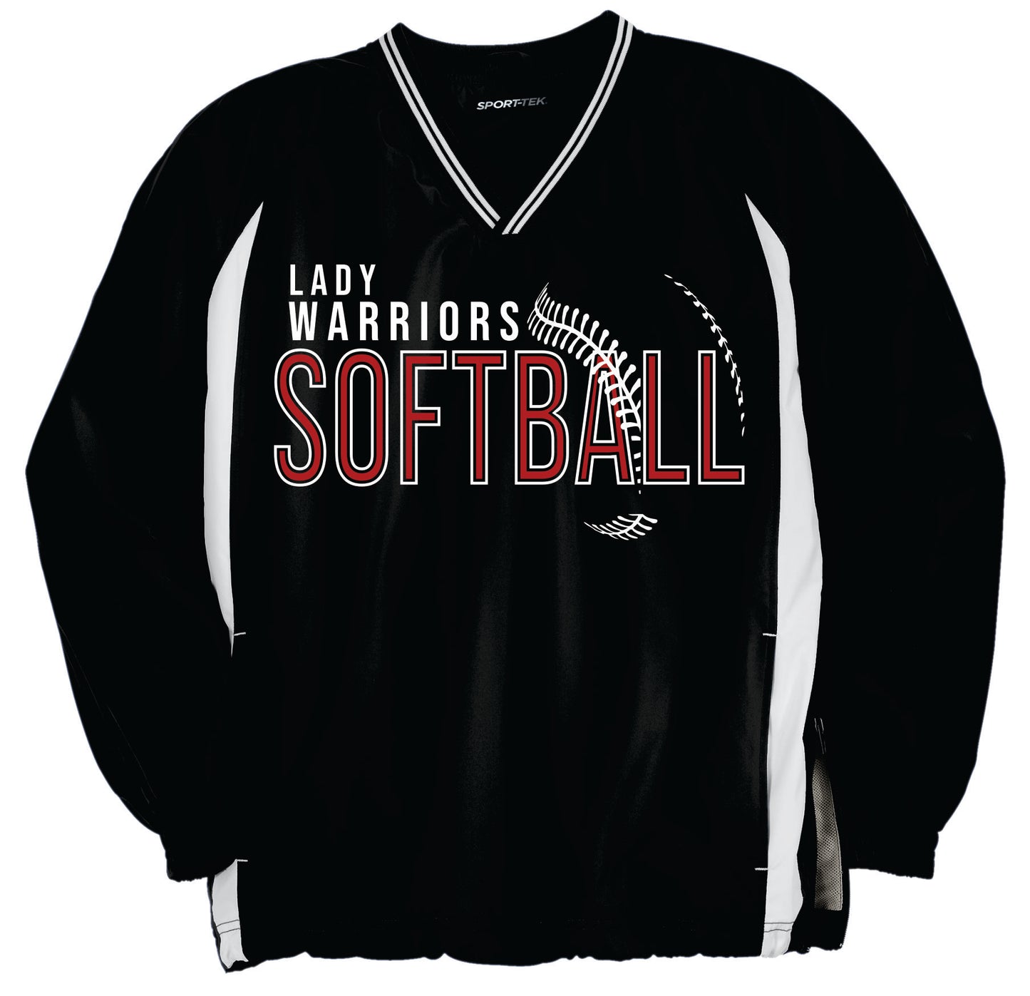 2026 GIRLS SOFTBALL V-NECK PULLOVER 2