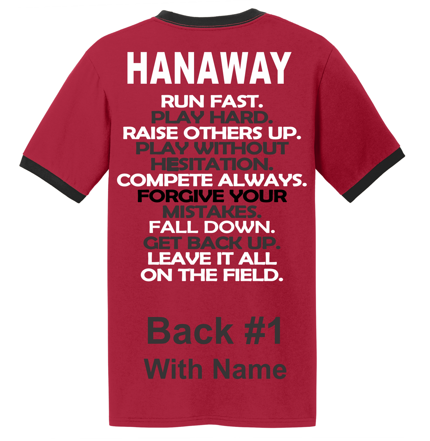 Red Port & Company® Retro Core Cotton Ringer Tee S-3X (6 AVAILABLE DESIGNS)