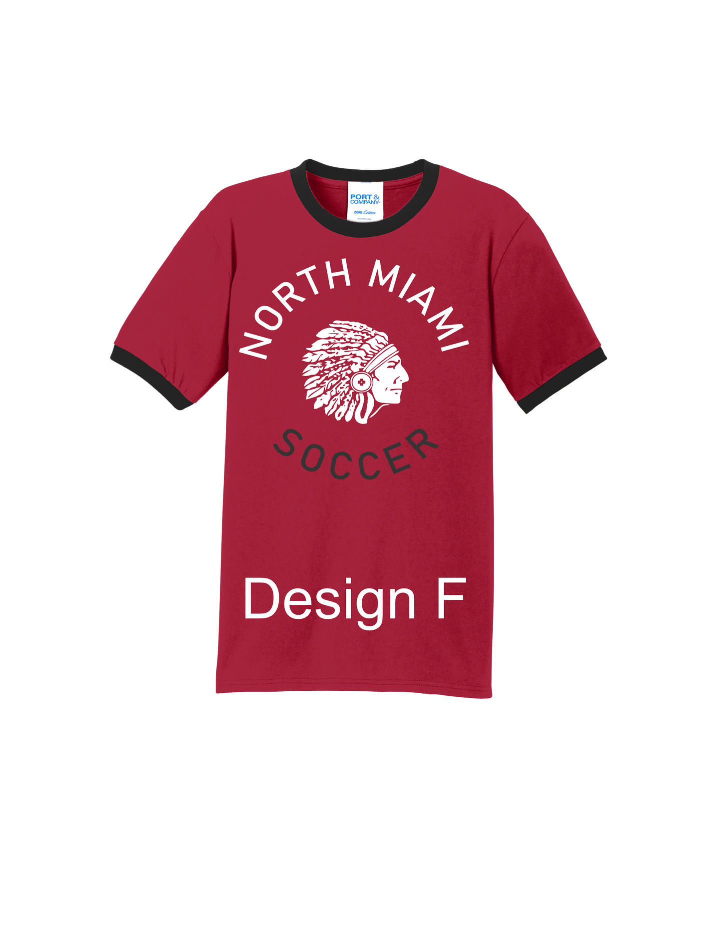 Red Port & Company® Retro Core Cotton Ringer Tee S-3X (6 AVAILABLE DESIGNS)