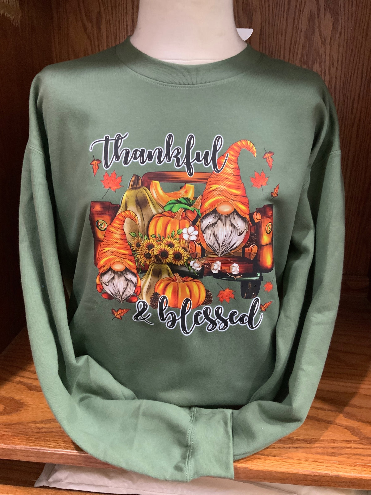 Thankful & Blessed Crew Sweatshirt S-4X