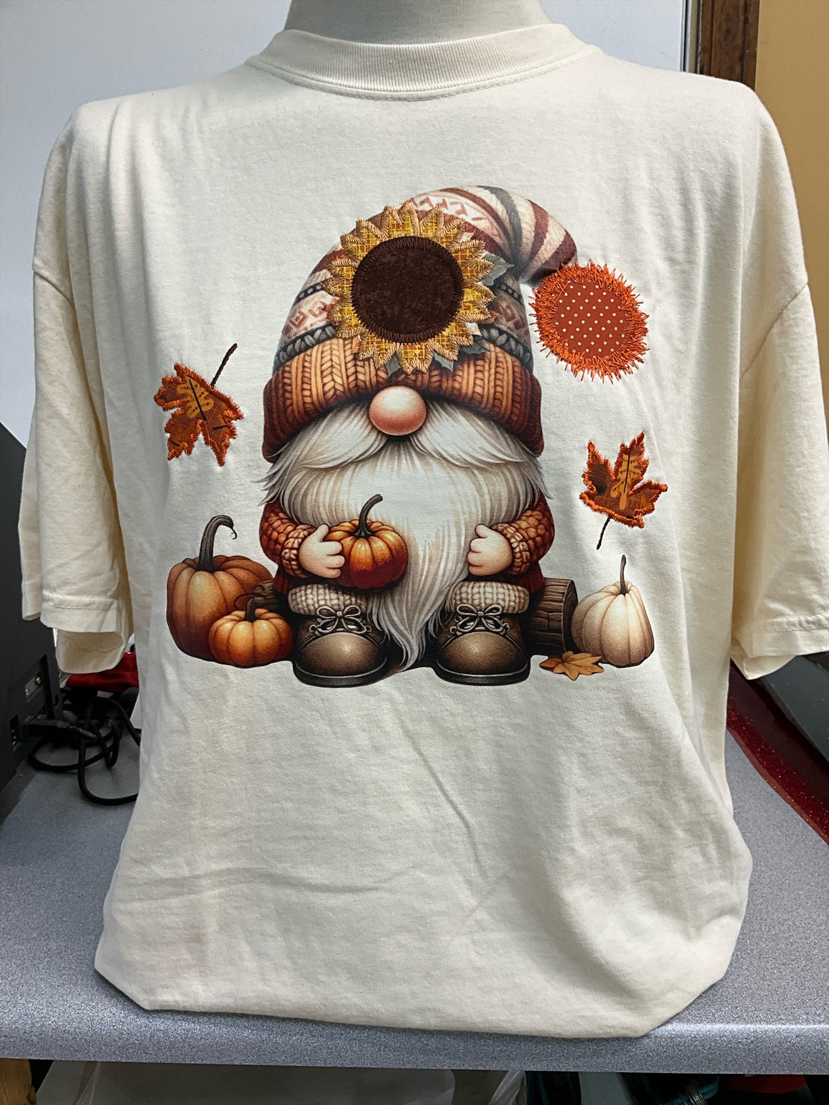 Cream Fall Gnome T-Shirt