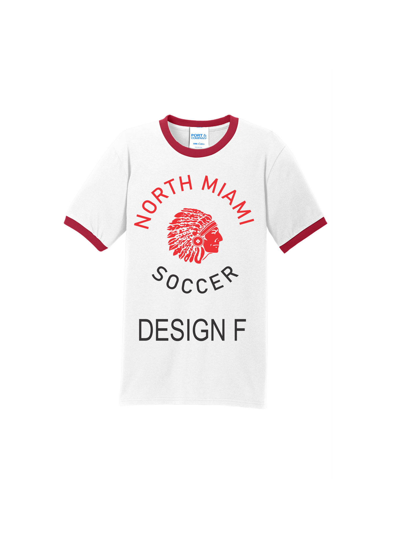 White Port & Company® Retro Core Cotton Ringer Tee S-3X (5 AVAILABLE DESIGNS)