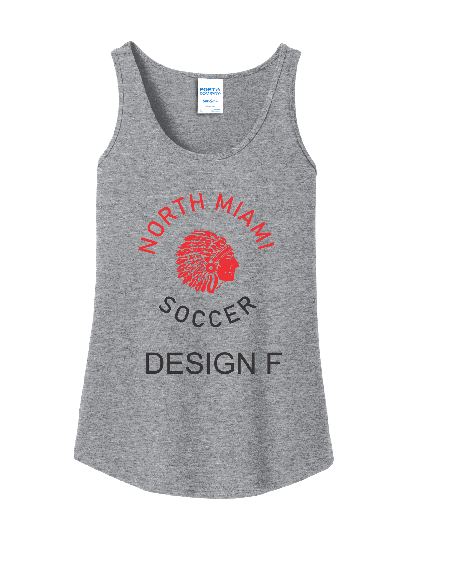 Ladies Grey Port & Company® Core Cotton Tank Top. Tee S-3X ( 6 AVAILABLE DESIGNS)