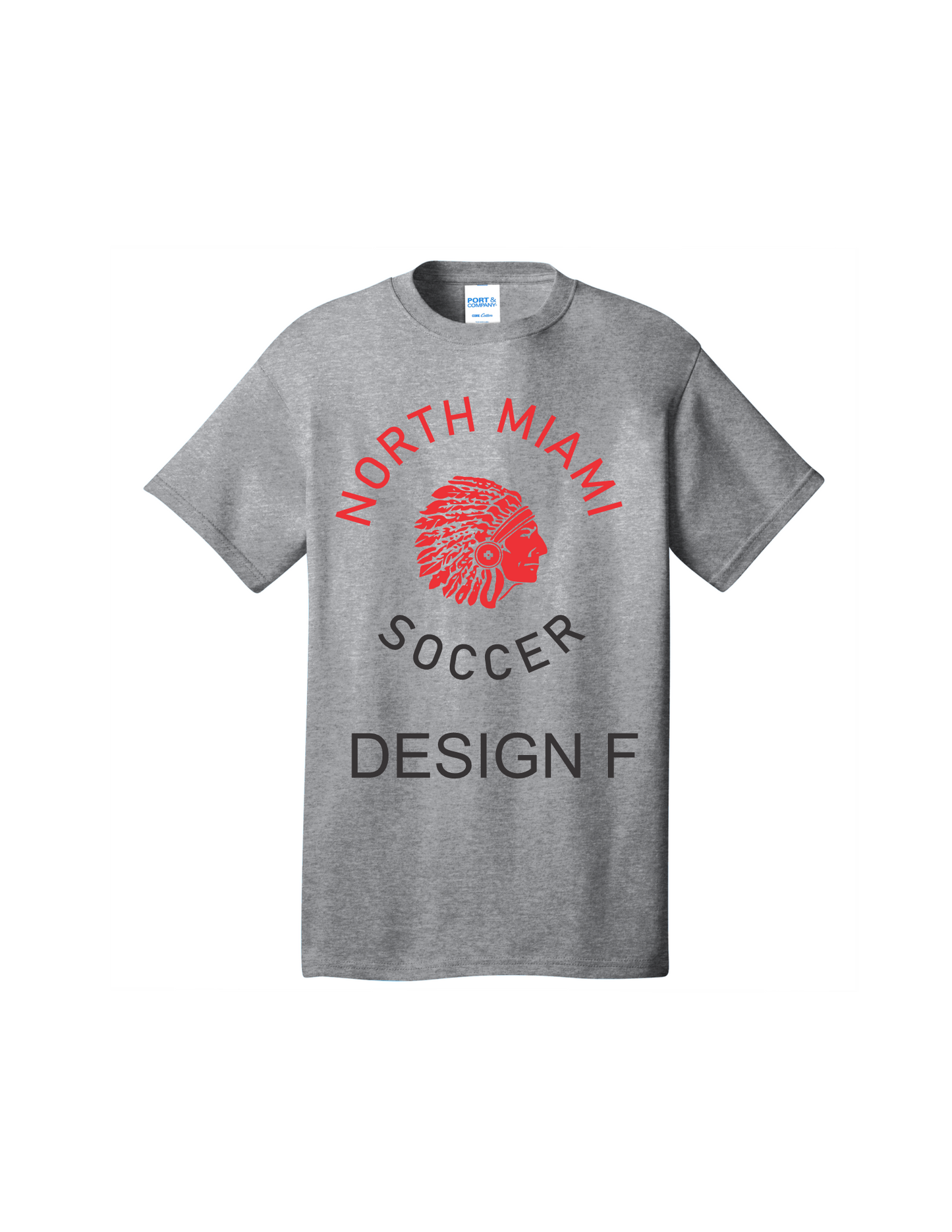 Grey Port & Company® Core Cotton Tee YOUTH XS-XL, ADULT S-3X (6 AVAILABLE DESIGNS)
