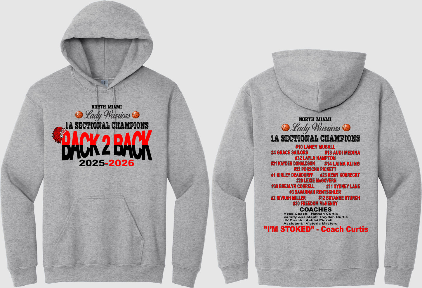 2026 LADY WARRIORS SECTIONAL CHAMPIONSHIP HOODY