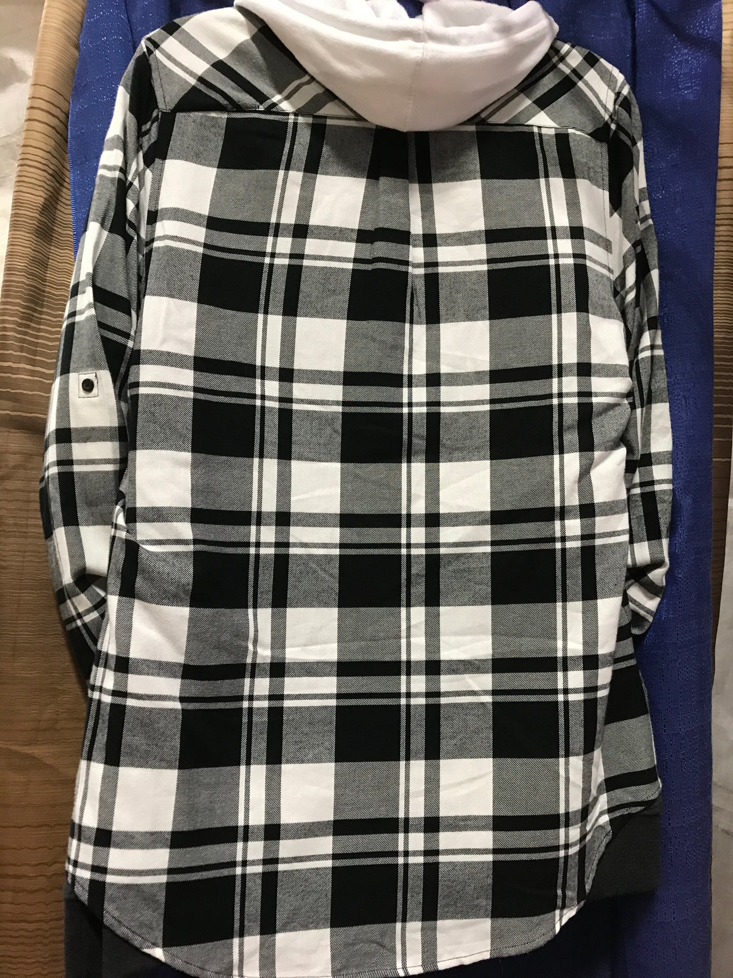 Black/White Flannel Shirt SM-XL