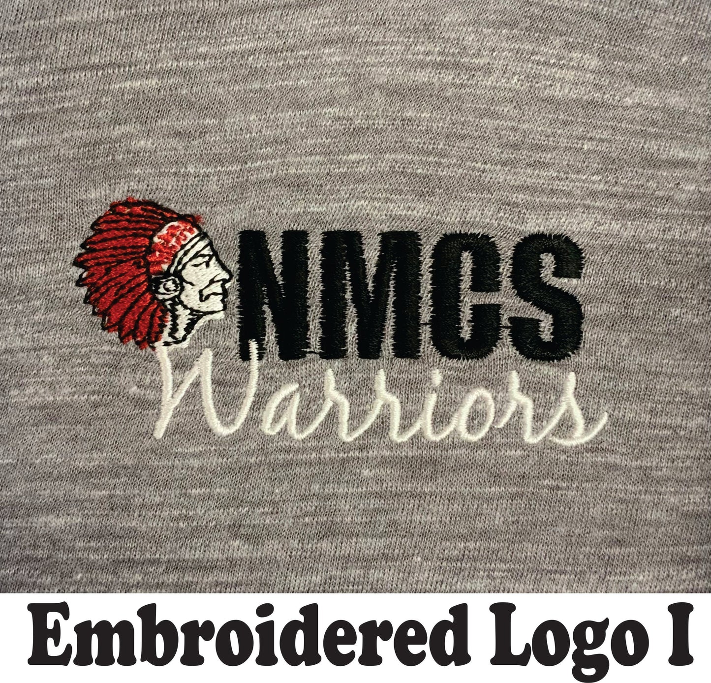 MARBLED SWEATER VEST EMBROIDERED