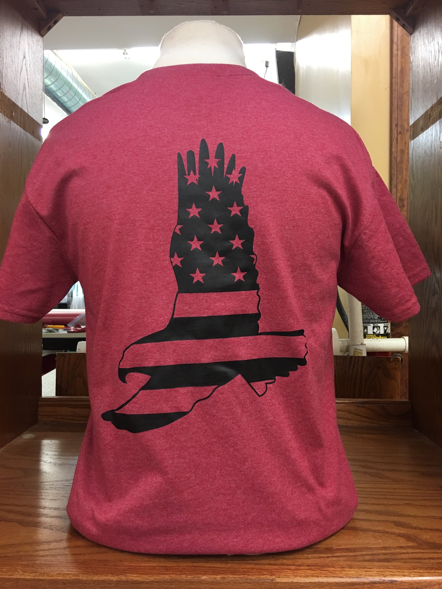 Mens Eagle T-Shirt (RED) SM-3X