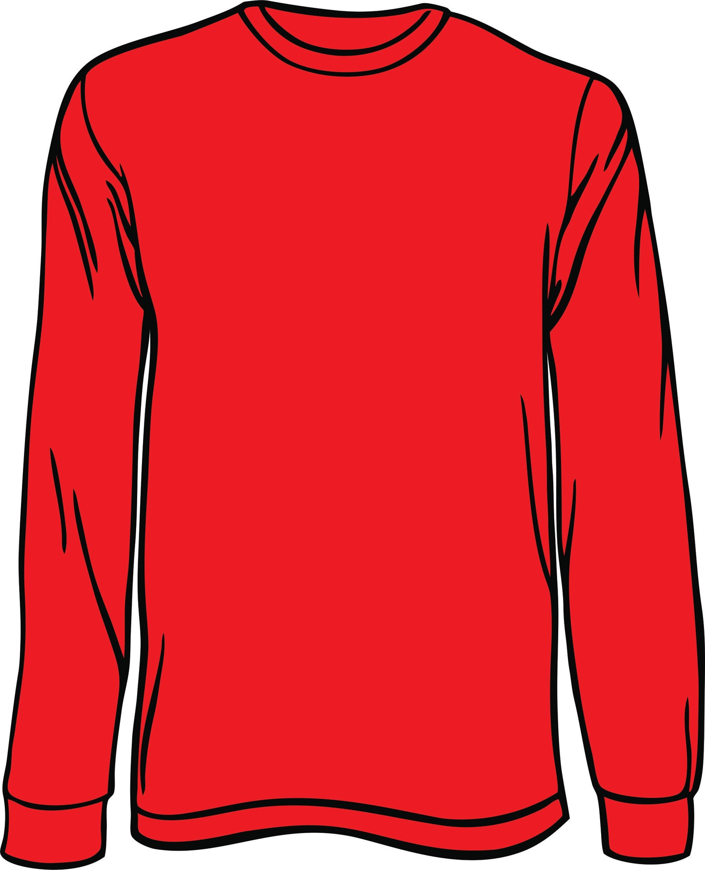 RED Long Sleeve T-SHIRT