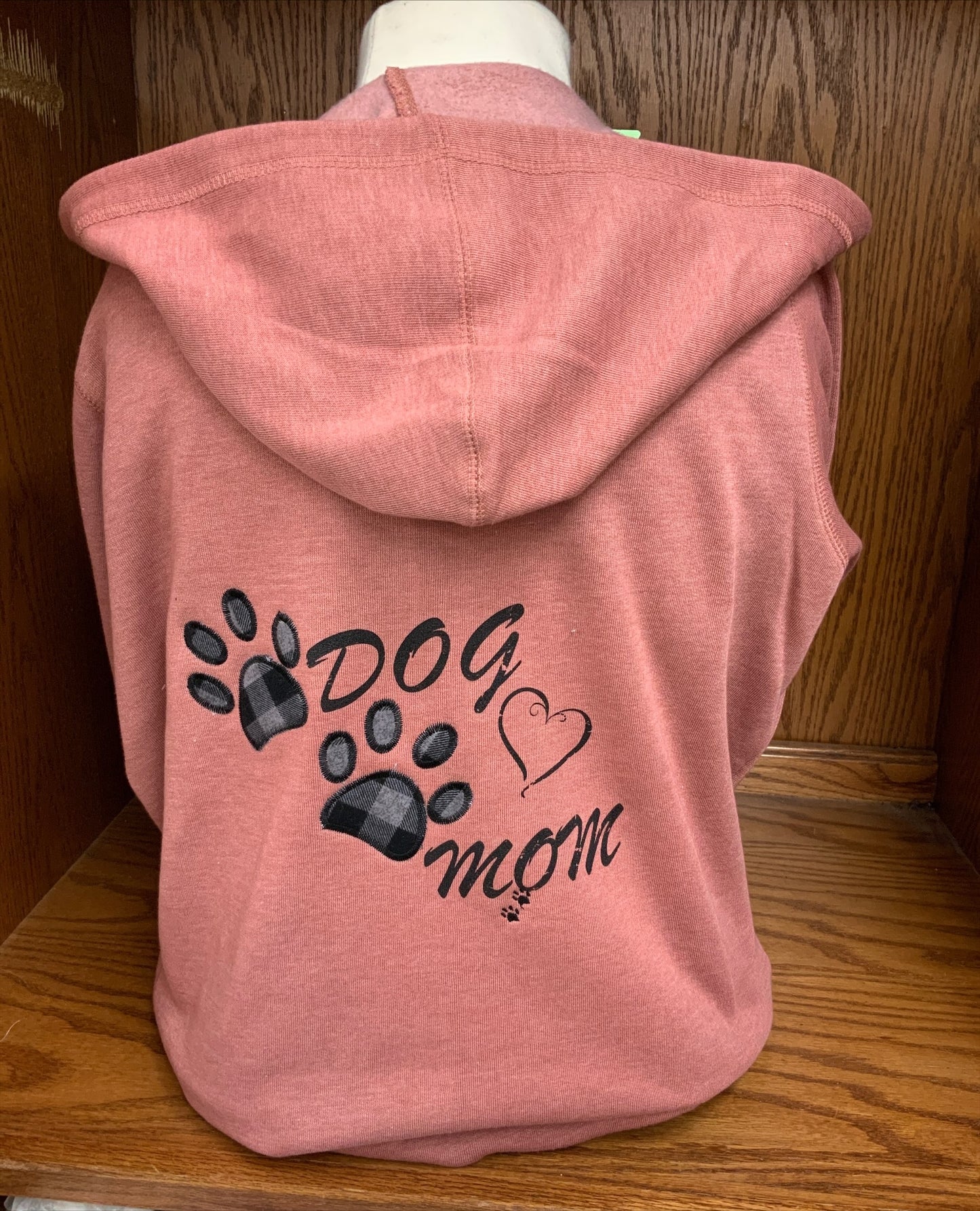Mauve Dog Mom Zip Hoodie S-4X