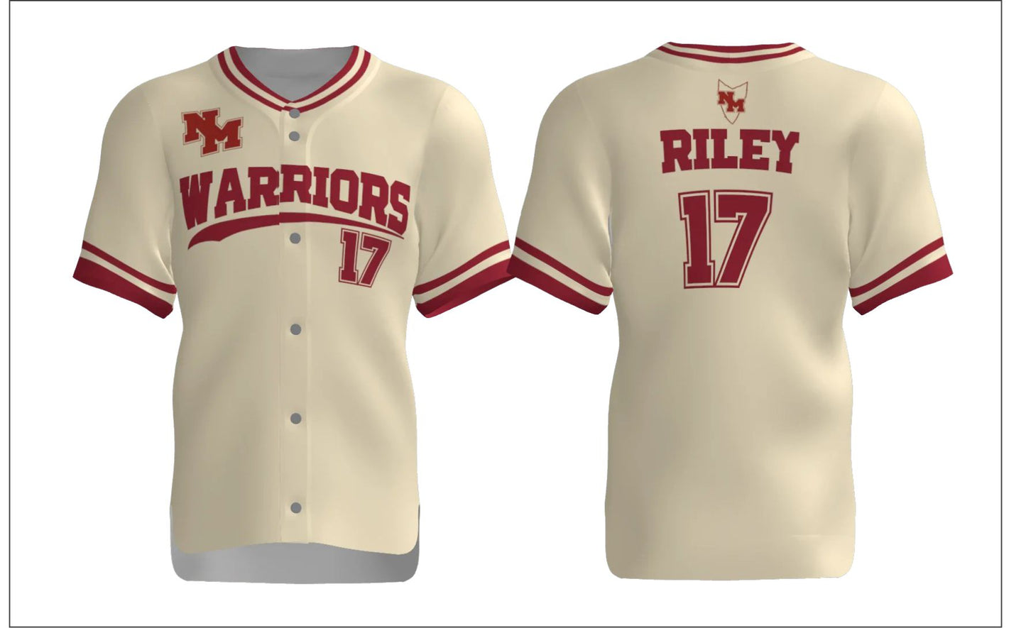12U  BOYS TEAM JERSEY FULL BUTTON UP 2026