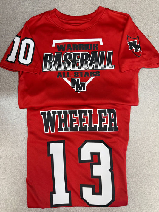 8U RED DRI FIT TEAM JERSEY 2026