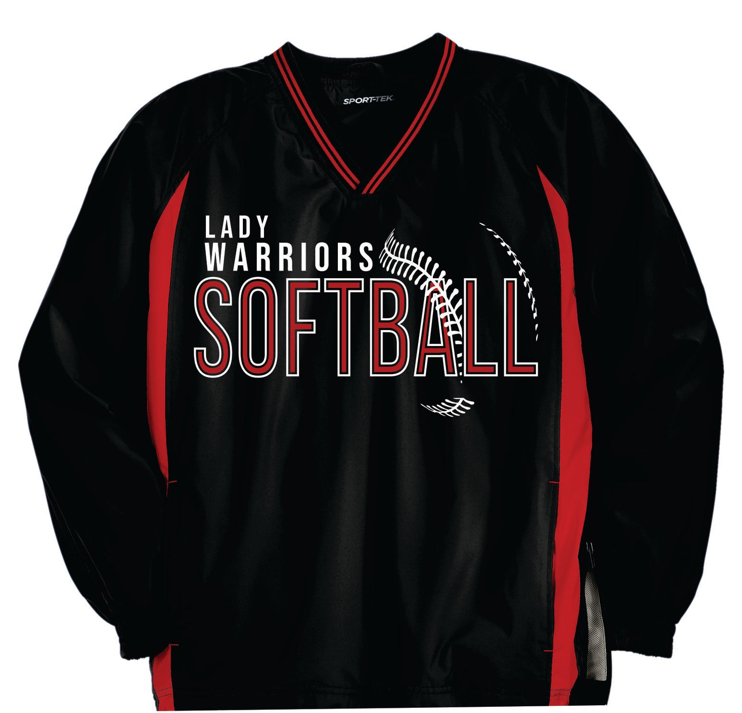 2026 GIRLS SOFTBALL V-NECK PULLOVER 2