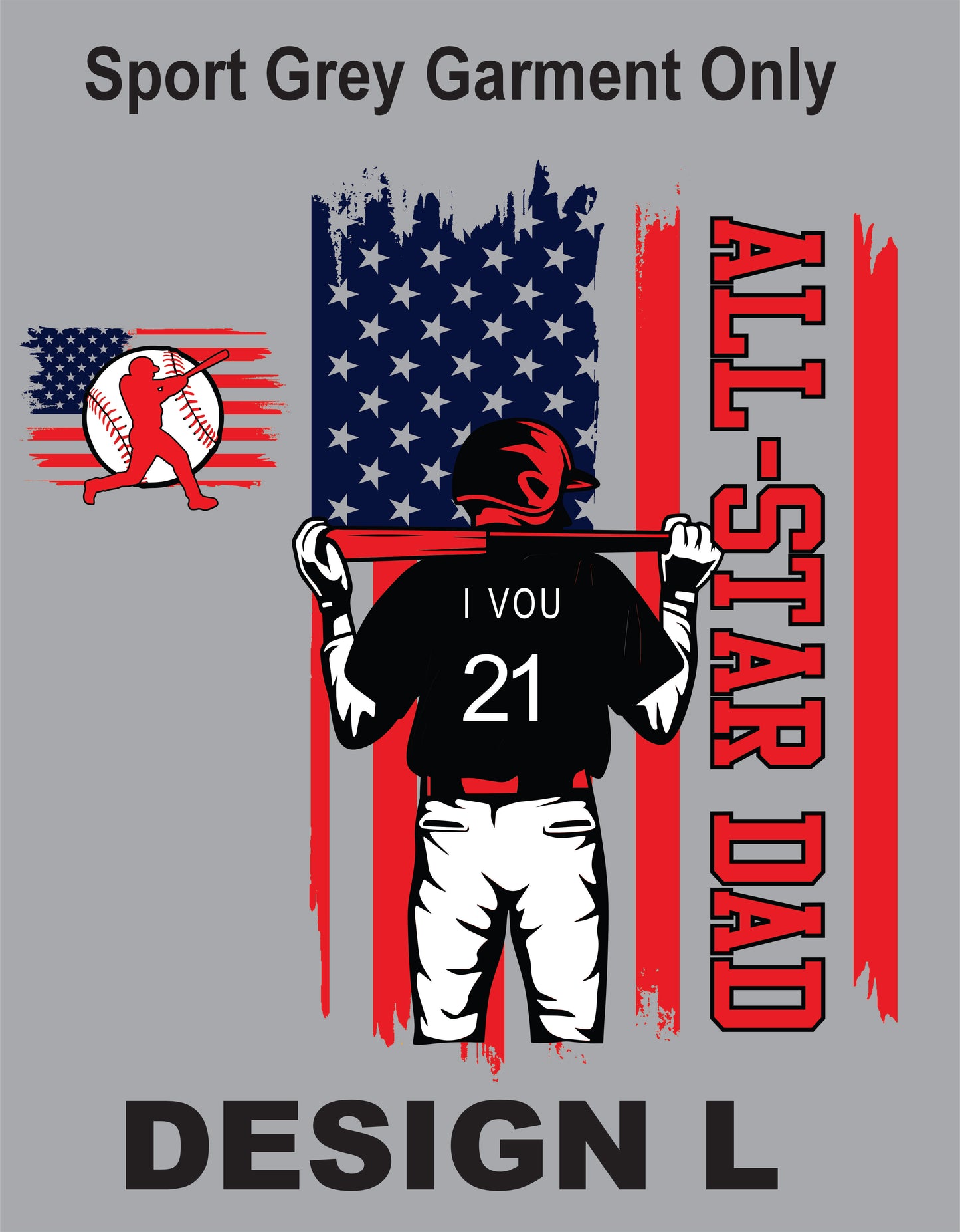 SPIRITWEAR (COTTON) T-SHIRT FOR BASEBALL