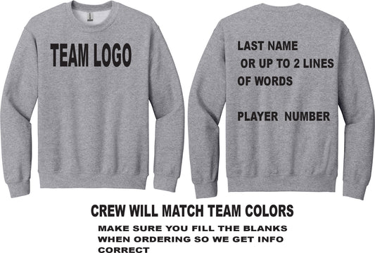 MAJOR LEAGUE TEAM  CREW SWEATSHIRT