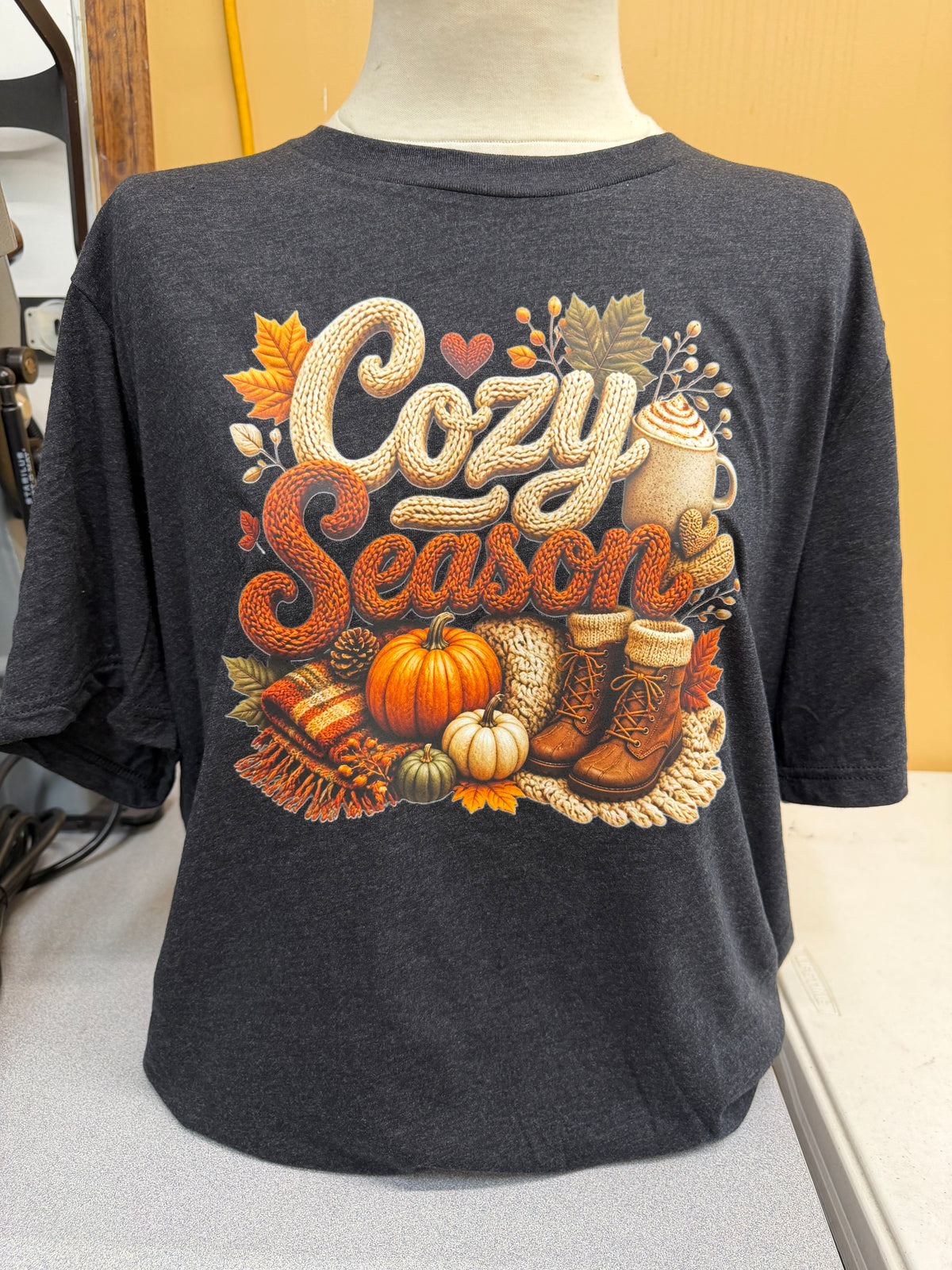 Black Fall Cozy Season T-Shirt SM-3X