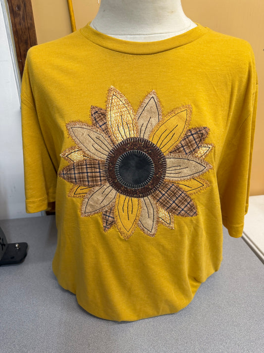 Mustard Sunflower Short Sleeve T-Shirt