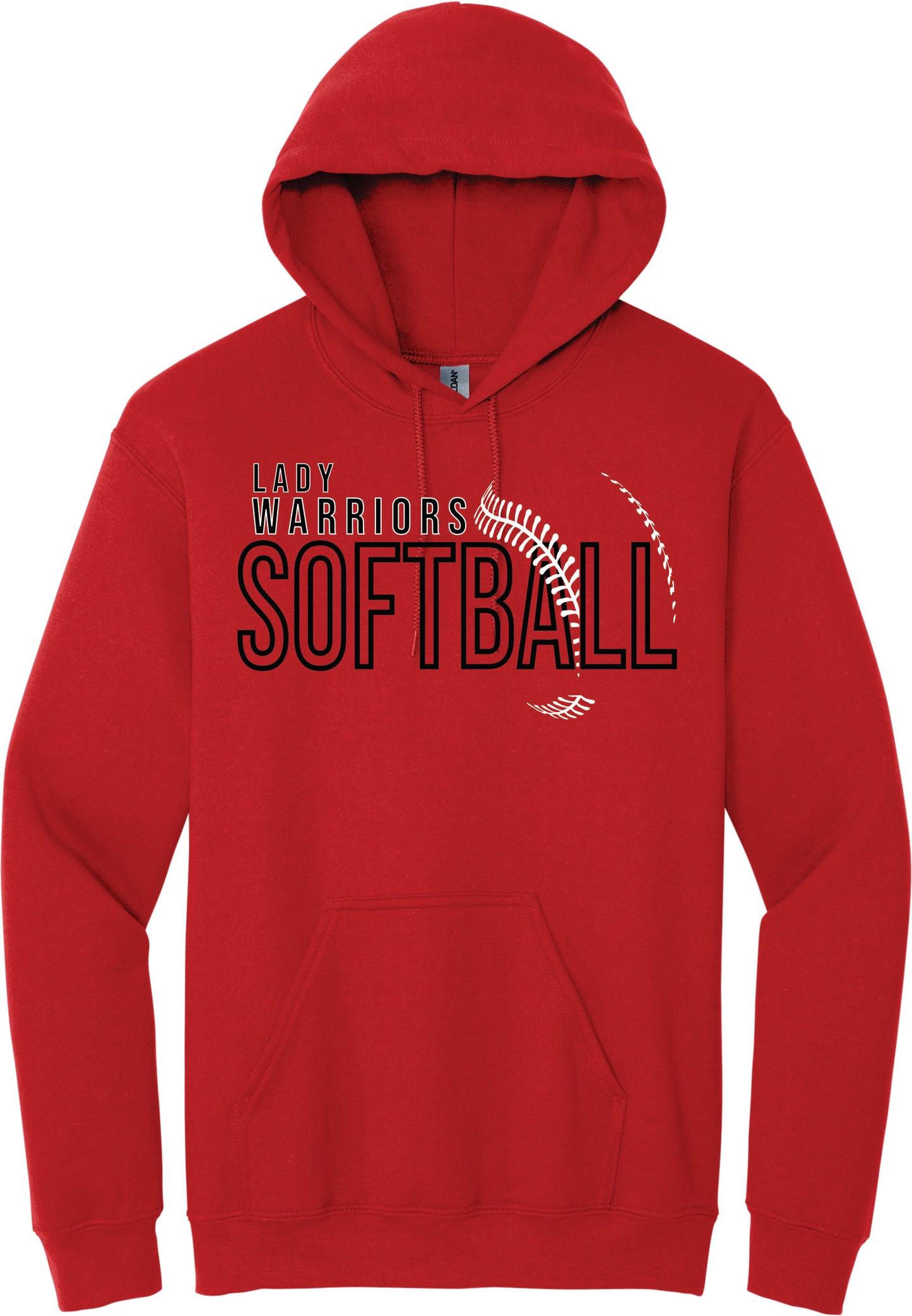 2026 GIRLS SOFTBALL COTTON HOODY 2