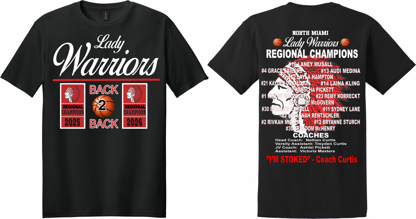 2026 LADY WARRIORS REGIONAL CHAMPIONSHIP T-SHIRT