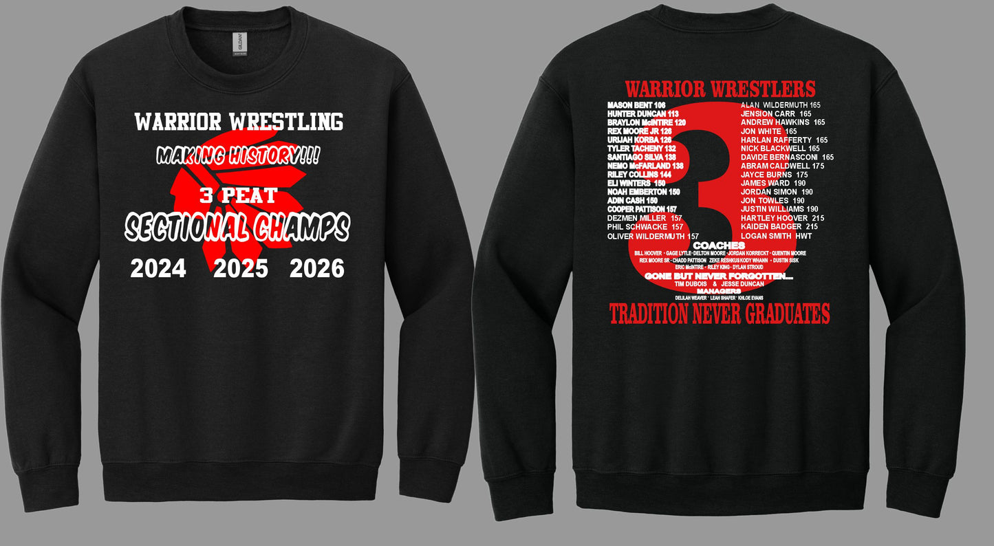 2026 3 PEAT SECTIONAL TEAM CHAMPIONSHIP CREW