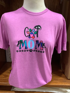 Applique Cat Mom T-Shirt SM-3X