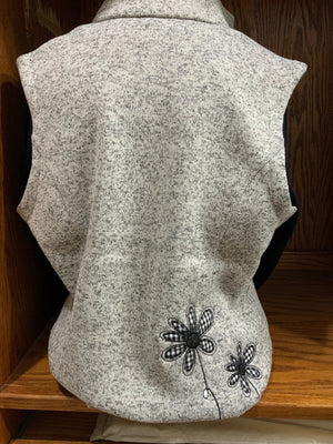 Grey Flower (Sweater) Vest SM-4X