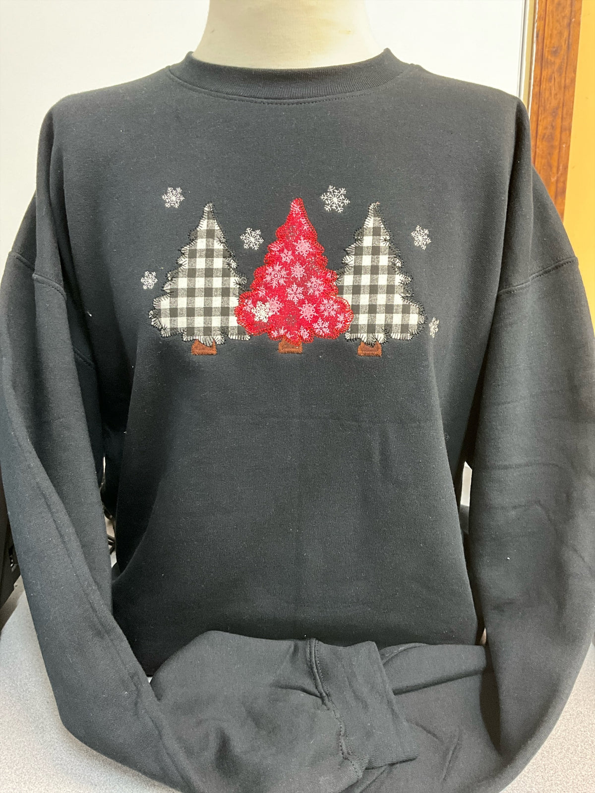 Black  3 Trees Crew Sweatshirt  S-4X