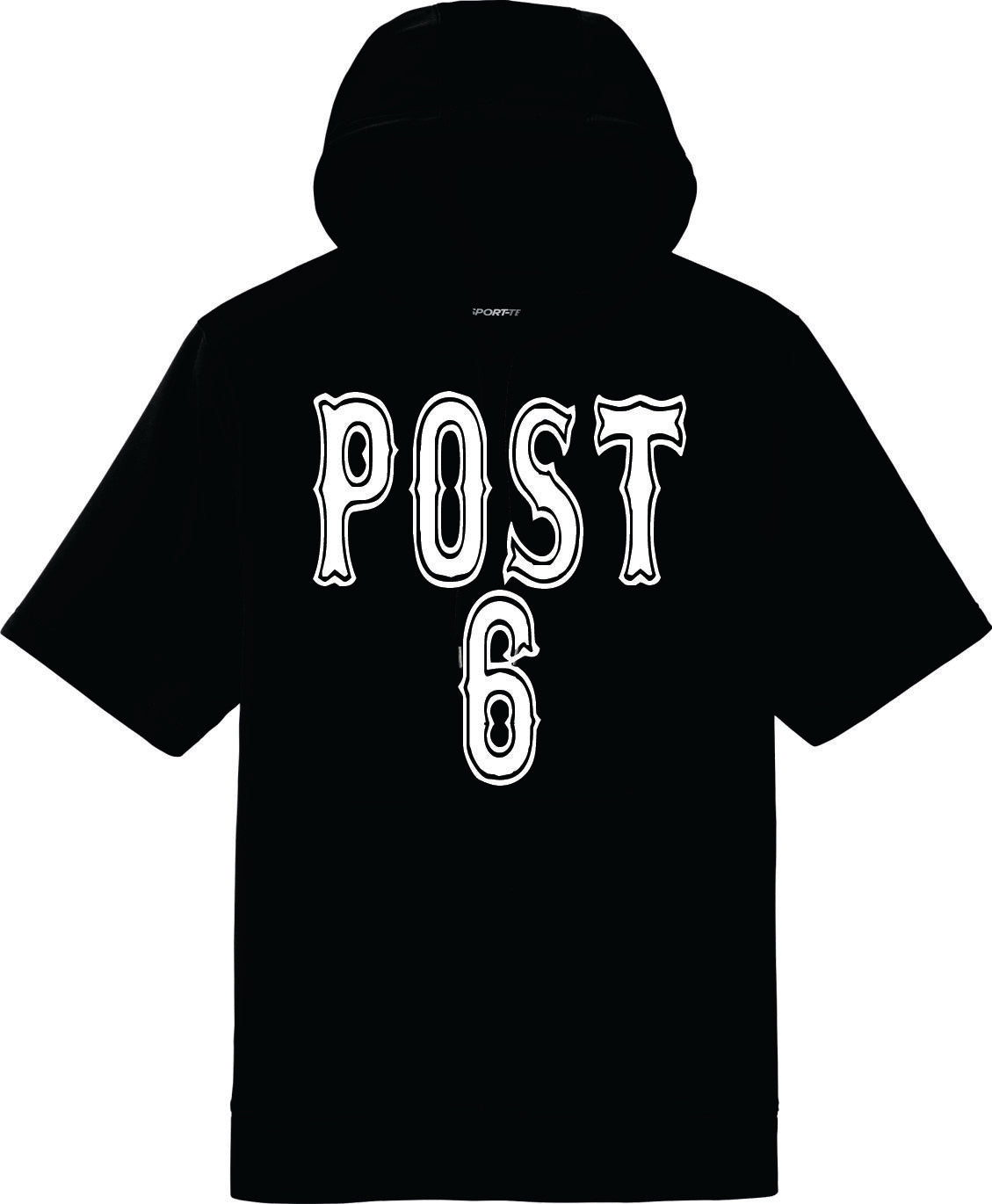 2026  POST SIX DRI FIT SHORT SLEEVE HOODY