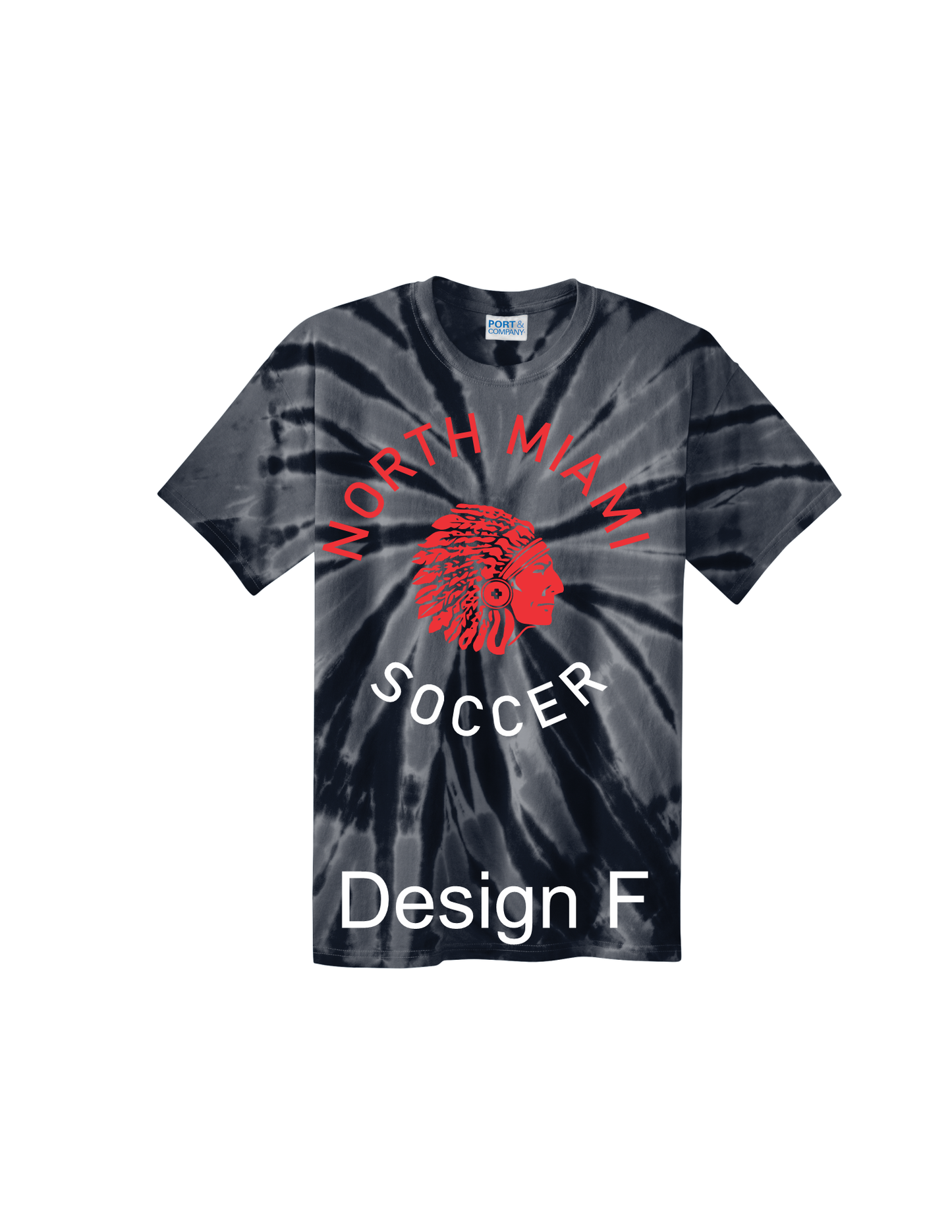 Black Port & Company® Tie-Dye Tee Youth S-XL, Adult S-3X (6 AVAILABLE DESIGNS)