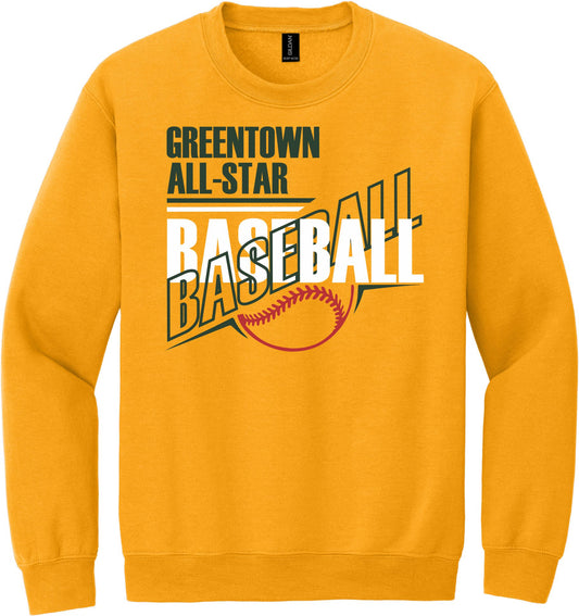 GREENTOWN ALL-STARS CREW SWEATSHIRT GOLD