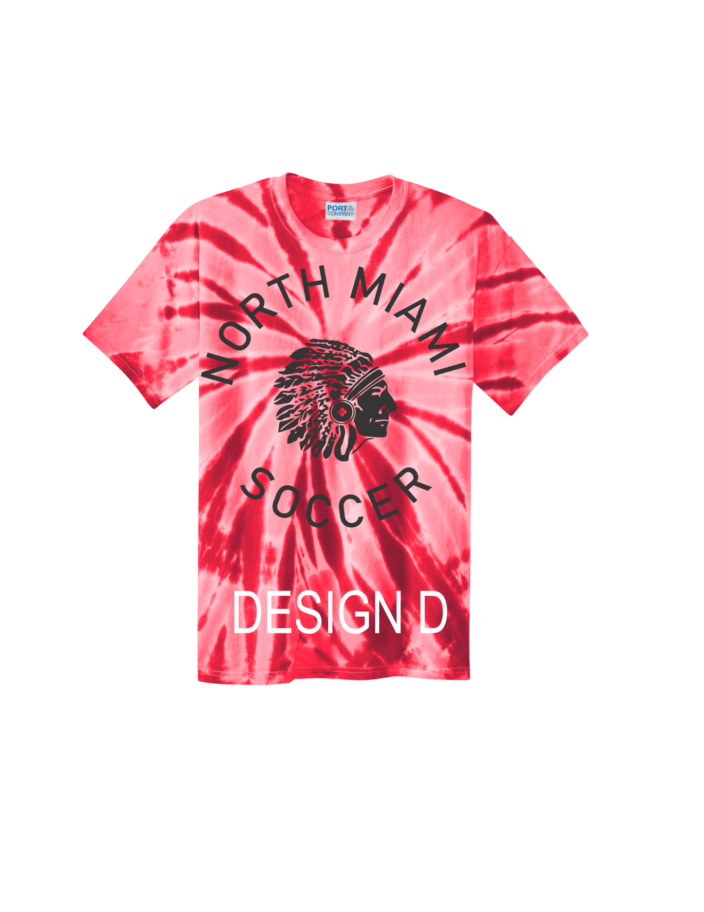 Red Port & Company® Tie-Dye Tee Youth S-XL, Adult S-3X (4 AVAILABLE DESIGNS)