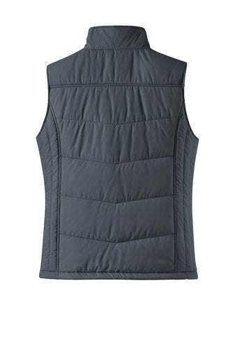 QUILTED VEST EMBROIDERED
