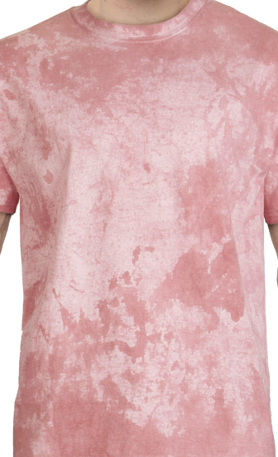 FADED RED MARBLED T-SHIRT