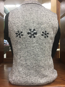 Grey Flower Vest (Grey/Black) SM-4X