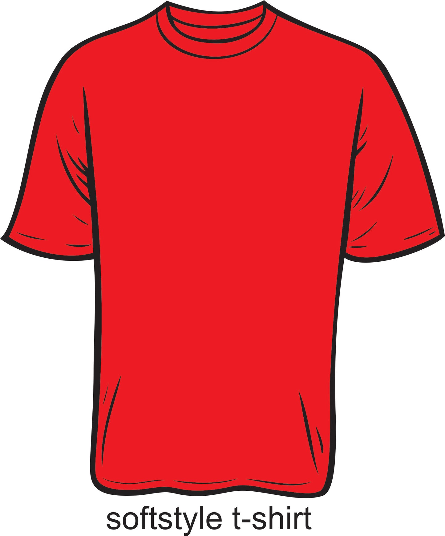 RED SOFT STYLE T-SHIRT