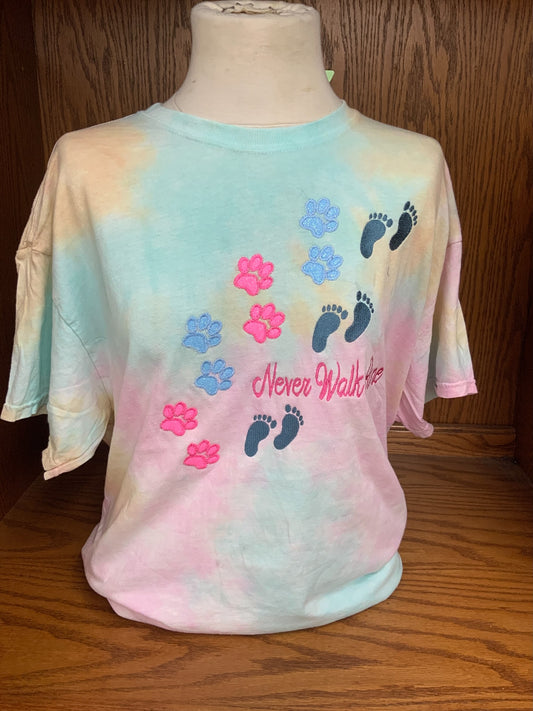 Tye Dye Walk Alone T-Shirt SM-2X