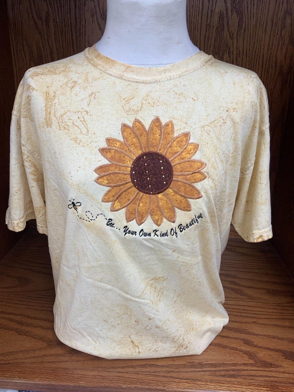 MARBLED SUNFLOWER  T-SHIRT SM-2X