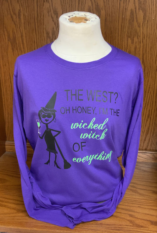 Sassy Girl "Witch of Everything" Long Sleeve T-Shirt S-4X