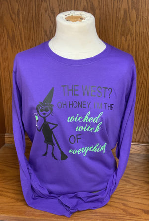 Sassy Girl "Witch of Everything" Long Sleeve T-Shirt S-4X
