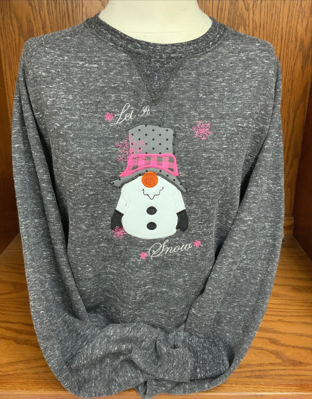 Let it Snow Snowman Crew Sweatshirt  S-3X