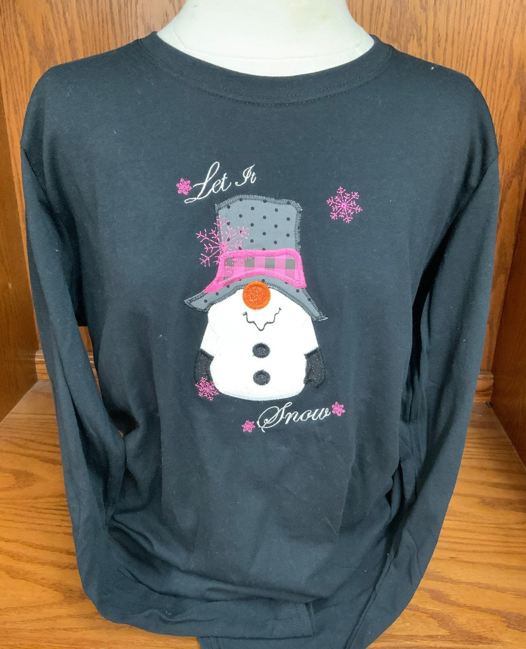 Long Sleeve T-Shirt Snowman Gnome S-4X