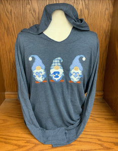 Light Weight T-Shirt Hoody 3 Winter Gnomes S-4X