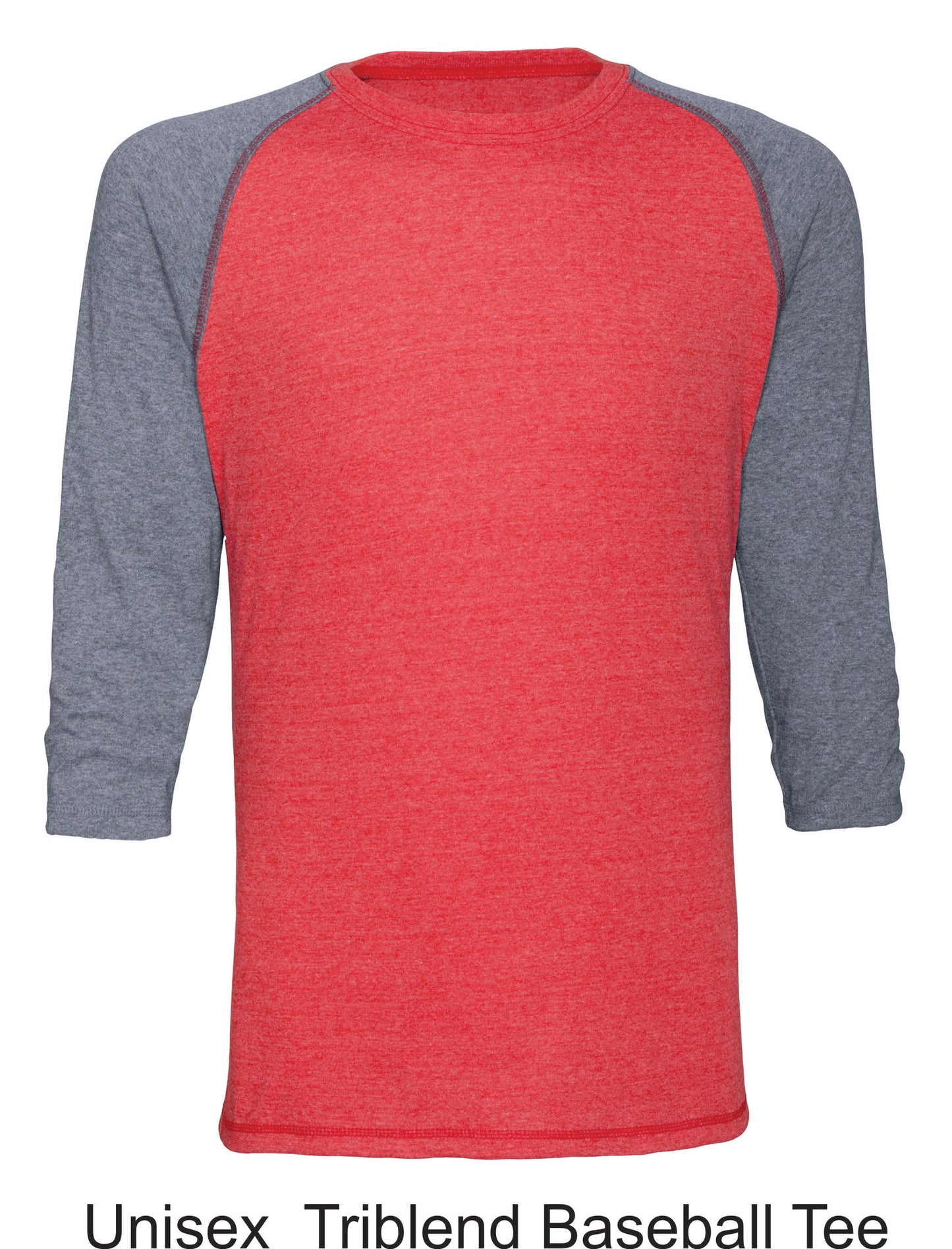 RED /GREY 3/4 T-SHIRT
